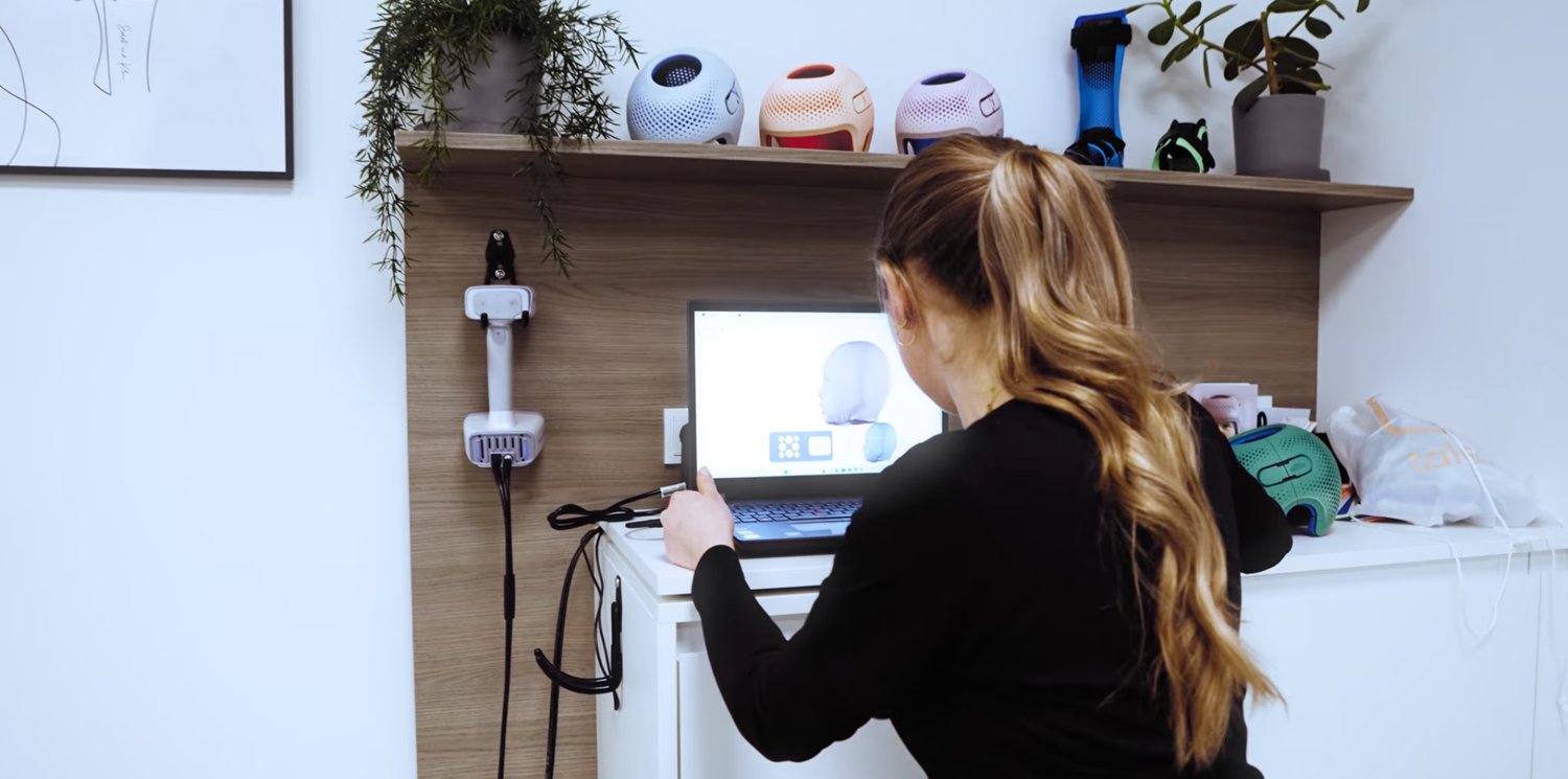 Digital workflow of cranial helmet production